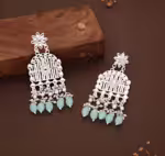 white earrings