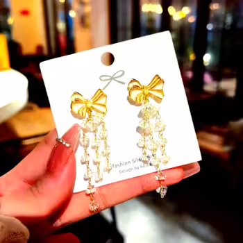 Crystal Chain Earrings