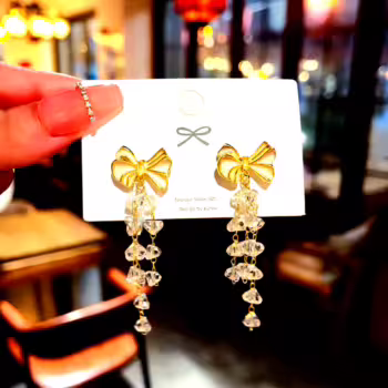 Crystal Chain Earrings