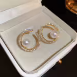Moon Stud Earrings