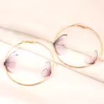 Butterfly Hoop Earring