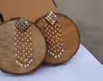 Kundan Square Chain Dangles