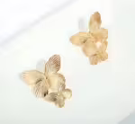 Golden Butterfly Earrings