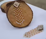 Kundan Square Chain Dangles