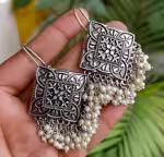 Floral Chandbali Earrings